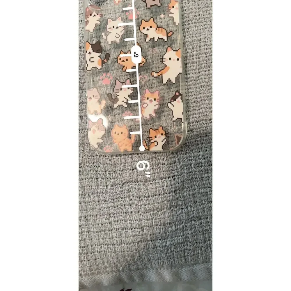 iPhone 16 Pro Clear Cute Cat Case Kawaii Kitty Aesthetic Cartoon Protective